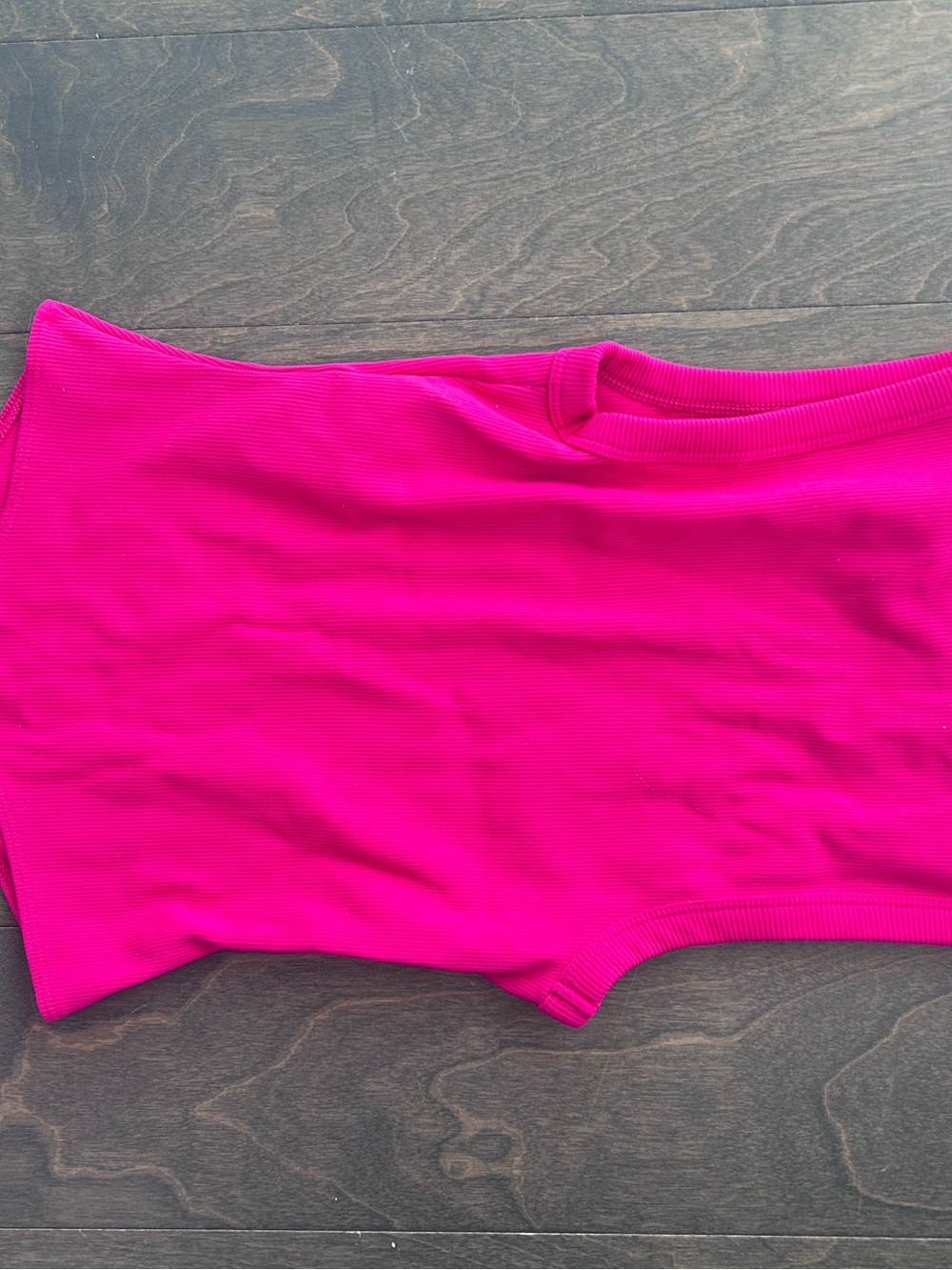 Babaton Pink Ribbed One-Piece - Picture 4 of 7